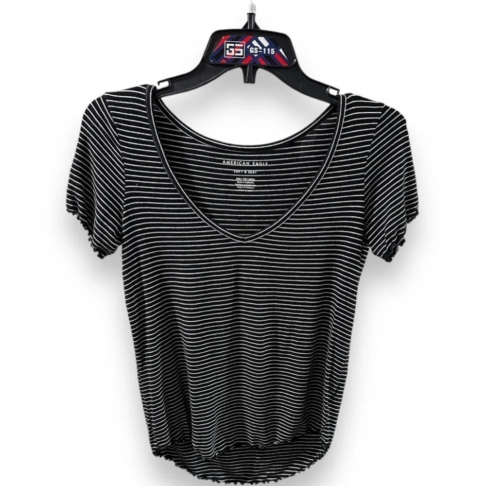 American Eagle Women’s Soft and Sexy Striped T Shirt Size XXS